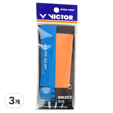 VICTOR 勝利體育 羽球 網球 握把布 GR262, 橘色, 3個