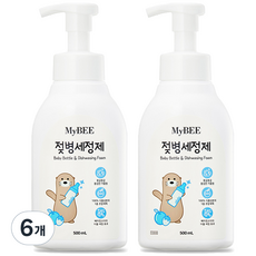 MyBEE 奶瓶清潔劑 泡沫型, 500ml, 6個