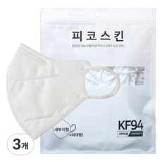 피코스킨 참조은 2D 마스크 KF94 L, 화이트, 3개, 5개입