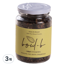 볼비 그래놀라 카카오 앤 아몬드, 200g, 3개