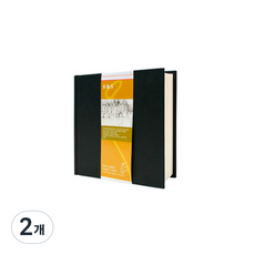 하네뮬레 D&S 스케치북 블랙 정방 14 x 14cm 140g, 80매, 2개