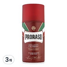 프로라소 쉐이빙 폼 너리쉬 샌달우드, 300ml, 3개