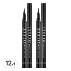 씨스터앤 퍼펙트 엣지 브러쉬 펜 라이너 0.5g, 엣지블랙, 12개