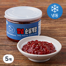 살맛나요 양념 순살게장 (냉동), 200g, 5개