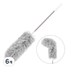 코멧 홈 길이조절 롱 먼지털이개, 혼합색상, 6개