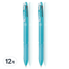 ZEBRA 斑馬牌 Clip-on Slim Soft 3C 3色筆 0.7mm, 淺藍色, 12個