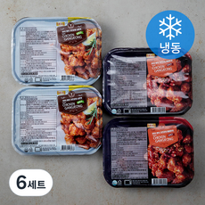 비비큐 바로 치킨강정 순한맛 + 매콤한맛 세트 (냉동), 400g, 6세트