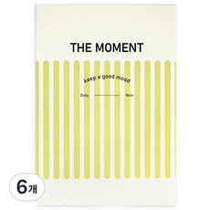 모먼트 데일리 노트, 혼합색상, 6개
