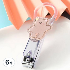 H Living 掛勾式透明殼指甲剪 站立熊, 6個