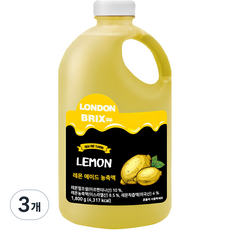 London Brix 檸檬濃縮糖漿, 1.8kg, 3瓶