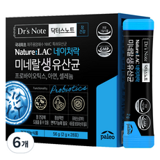 네이처락 팔레오 닥터스노트 미네랄 생유산균, 28회분, 6개