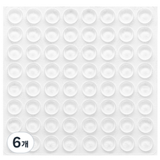 코멧 홈 공용 소음방지 충격완화 투명 범퍼 스티커 64p, 6개