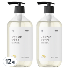 살림백서 구연산 담은 주방세제 레몬향, 1L, 12개