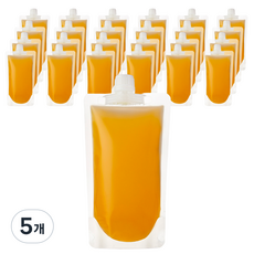 코멧 투명 스파우트 음료 파우치 200 mL, 입구지름 15mm, 25개입, 5개