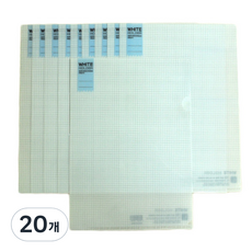 misoro 資料夾 220 x 310 mm, 白色, 20個