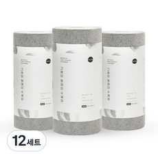 디어커스 원데이 수세미, 그레이, 60개입, 12세트