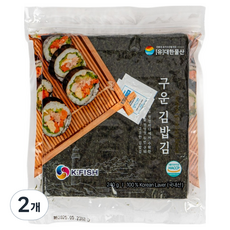 莞島健康海 烤飯捲海苔 100p, 240g, 2個