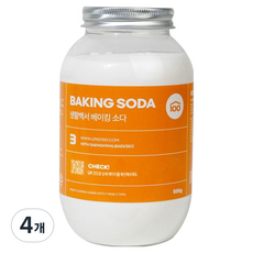 생활백서 베이킹소다, 500g, 4개