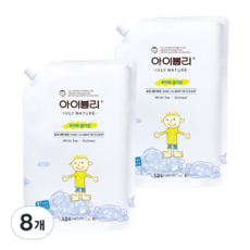 아이블리네이처 유아 세제 화이트 블러썸향, 8개, 1.2L