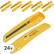 바이하츠 폼폼푸린 컷터칼 대 PPCT-L, 노랑, 24개