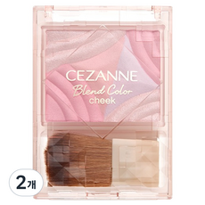 세잔느 블렌드 컬러 치크 02 무드핑크, 2개