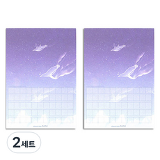 暖心 Better Than 直式稿紙便條紙 2入組, 企鵝飛翔, 70入, 2套