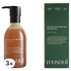 reusoul 微生態淨痘深層潔面凝膠, 3瓶, 200ml