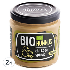 루돌프 유기농 후무스 병아리콩 스프레드, 180g, 2개