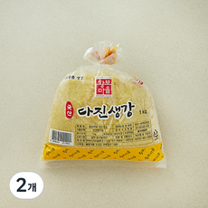 황보마을 국내산 다진생강, 1kg, 2개