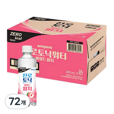 진로토닉워터 하이트진로 와일드 피치 제로, 72개, 300ml