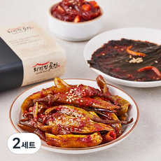 외갓집곳간 매일반찬 걱정 뚝 깻잎무침 200g + 고추무침 200g + 낙지젓 200g, 2세트