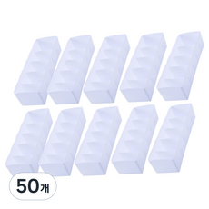 모아픽 칸칸이 양말 속옷 정리함 5칸, 화이트, 50개