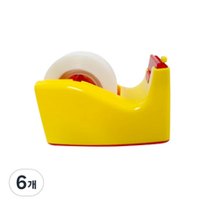 피아 오토테이프 안전 커터기, 옐로우, 6개