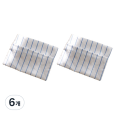 CASA VERDE 棉質暖暖包收納袋 細條紋款 L號, 6入