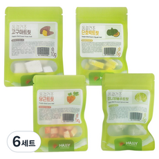 해씨 햄스터 동결건조 야채 트릿 고구마 + 단호박 + 당근 + 미니양배추 세트, 6세트