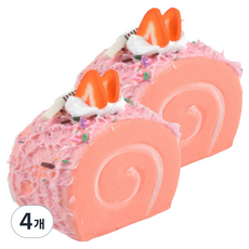 Blacktree 可愛蛋糕捲公仔 粉紅色, 4個