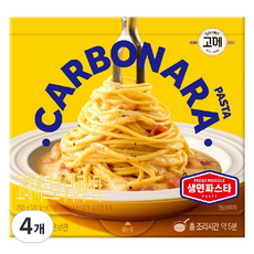 고메 까르보나라 생면 파스타, 4개, 250g