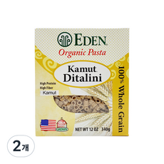 에덴푸즈 유기농 통밀 카무트 디탈리니 파스타, 2개, 340g