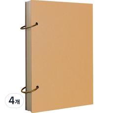 심플리앤 링 드로잉북 스케치용 160g, A4, 4개
