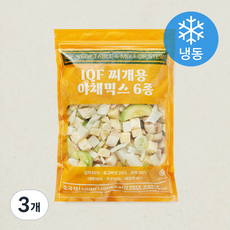 IQF 찌개용 야채믹스 6종 (냉동), 3개, 500g