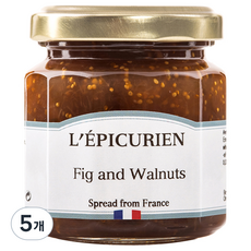 레피큐리앙 무화과 호두 잼, 125g, 5개