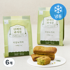 단백질과자점 리얼녹차바 (냉동), 66g, 1개입, 6개