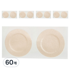 Kelbon 男士用隱形一次性圓形胸貼, 60個