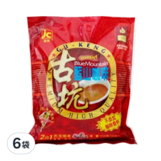 JIAN CHUAN 建銓 古坑藍山2合1即溶咖啡 特選咖啡豆, 11g, 25包, 6袋