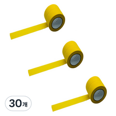 만들하비 컬러 종이 마스킹 테이프 1cm x 13m, 옐로우, 30개