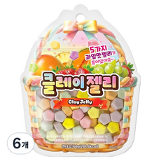 黏土軟糖 水果口味, 60g, 6個