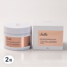 솔리 화이트 브라이트닝 크림, 2개, 200ml