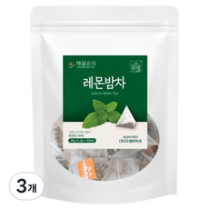 해담은티 레몬밤차 티백, 3개, 30개입, 1.2g