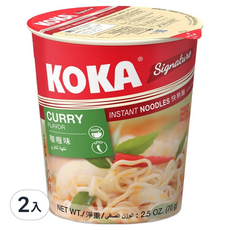 KOKA 可口經典新加坡杯麵 咖哩風味湯麵, 2入