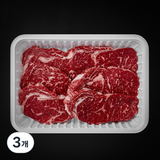 한우 숙성등심 1등급 구이용 (냉장), 1kg, 3개